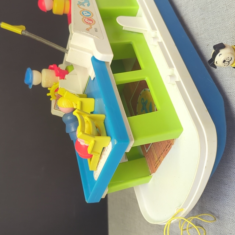 #11- Vintage Fisher Price‎ Little People 1972 #985 Happy House Boat + Figures - Picture 8 of 11